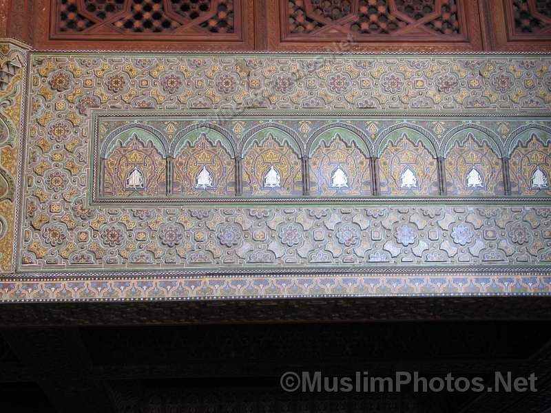 The main prayer hall of the Hassan II Mosque