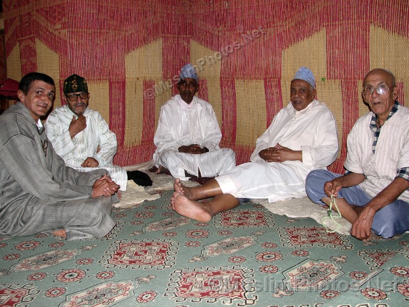People in the Ben Youssef Mosque