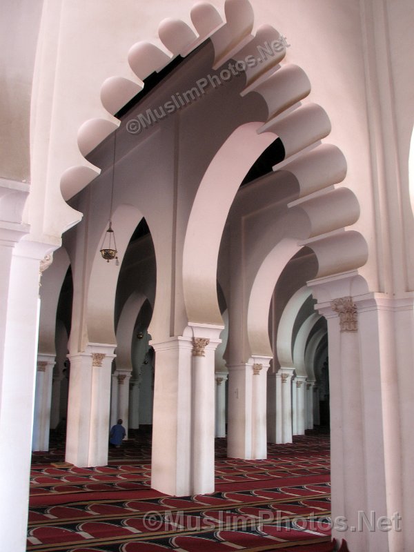 The insides of the Koutobia mosque