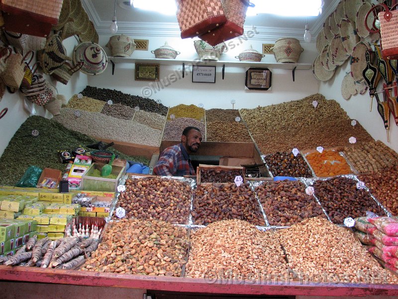 A date shop in the souks of Marrakech