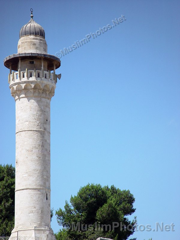 A minaret of Al Aqsa