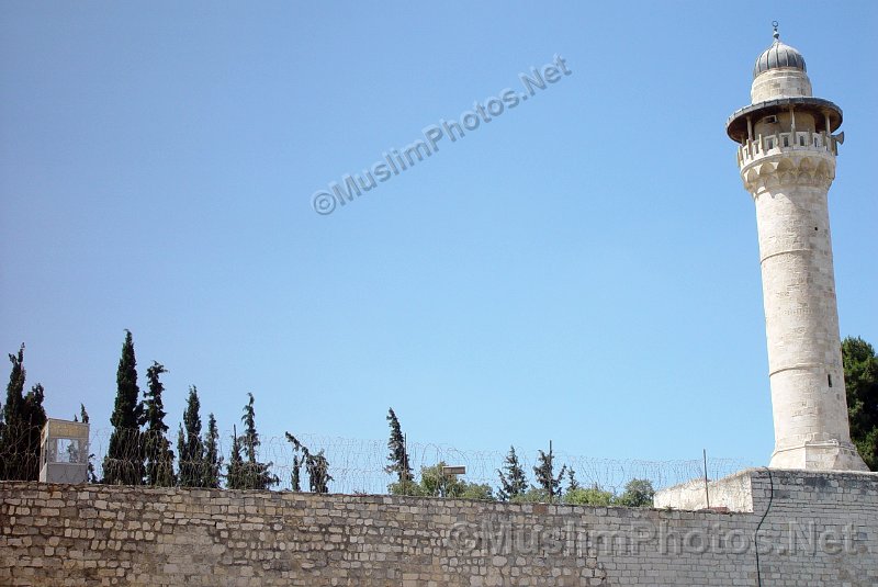 A minaret of Al Aqsa