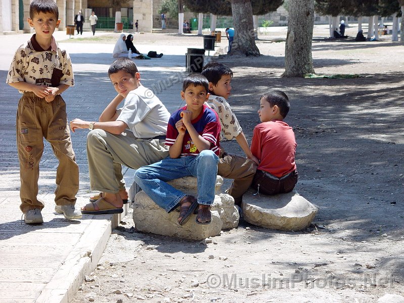 Kids at Al Aqsa