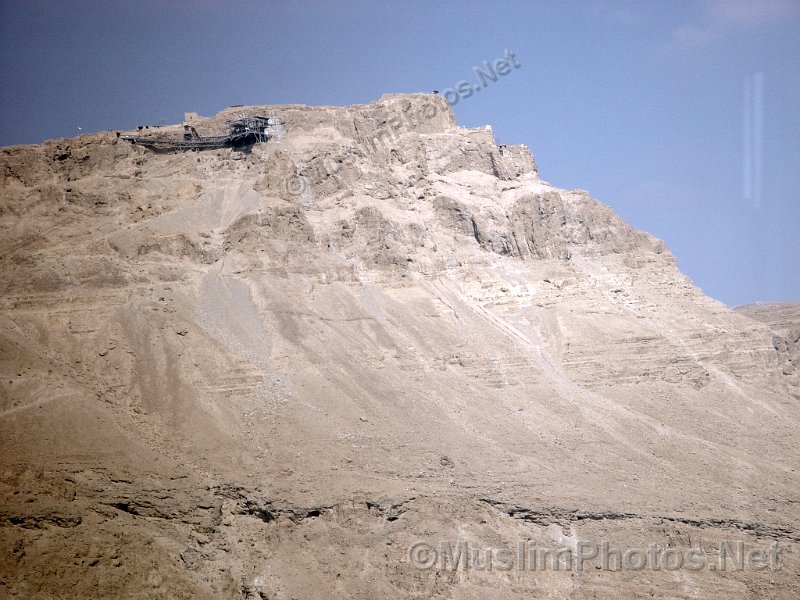 The Masada plateu from below