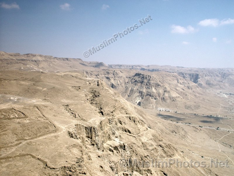 The Judean Desert and Dead sea as seen from Masada