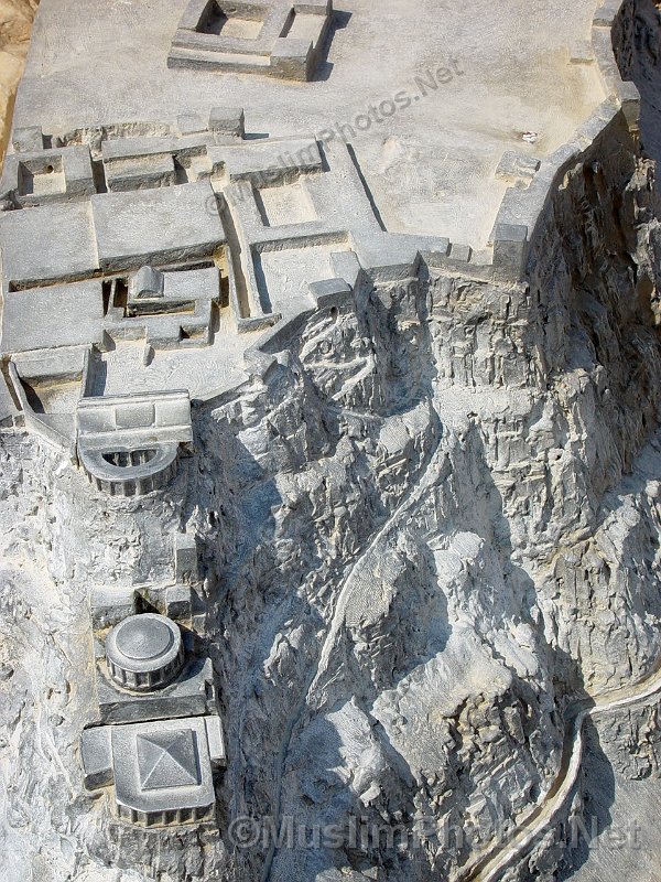 A model of the Masada fortress
