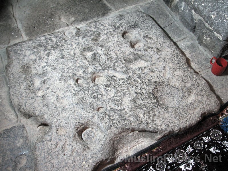 The footprint of the Prophet (saws) and his camel